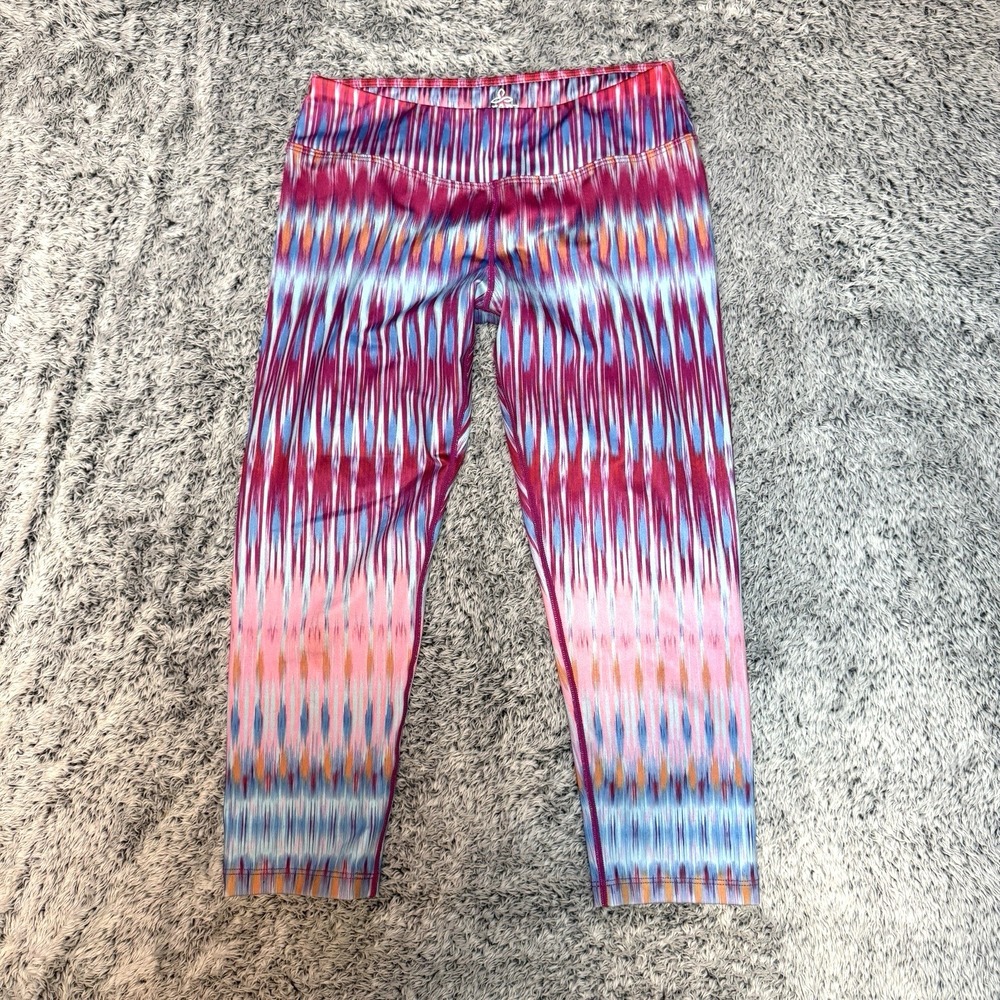Prana Crop Tie Dye Print Leggings Women's Size SMALL